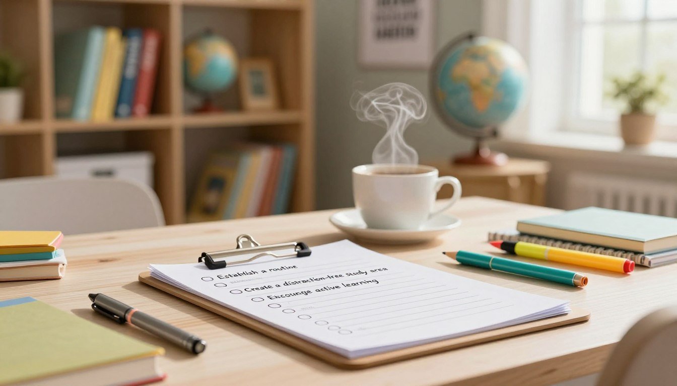 Study skills checklist for parents