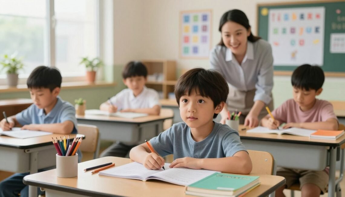 child focus in classroom without medication