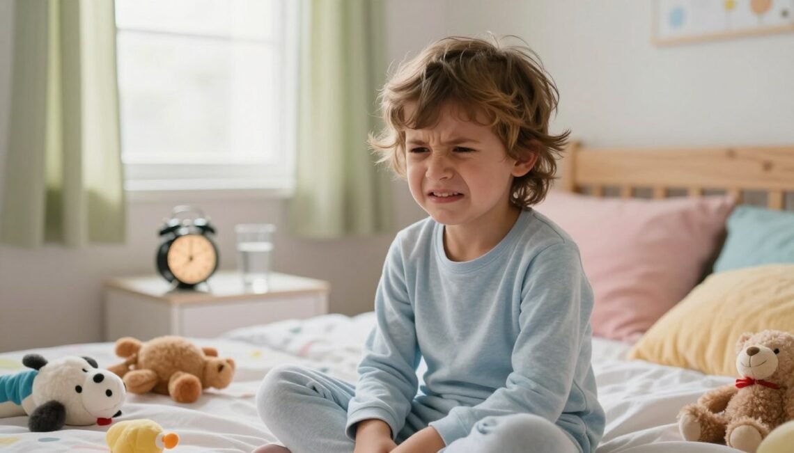 child wakes up angry